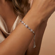Celeste Halo 925 Silver Adjustable Bracelet