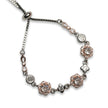 Blossom Radiance 925 Silver Adjustable Bracelet