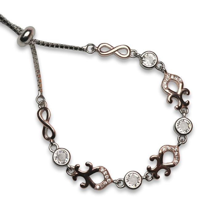 Infinity Royale 925 Silver Adjustable Bracelet