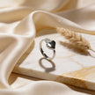 Petite Heart Duo 925 Silver Ring