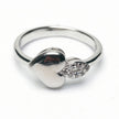 Petite Heart Duo 925 Silver Ring