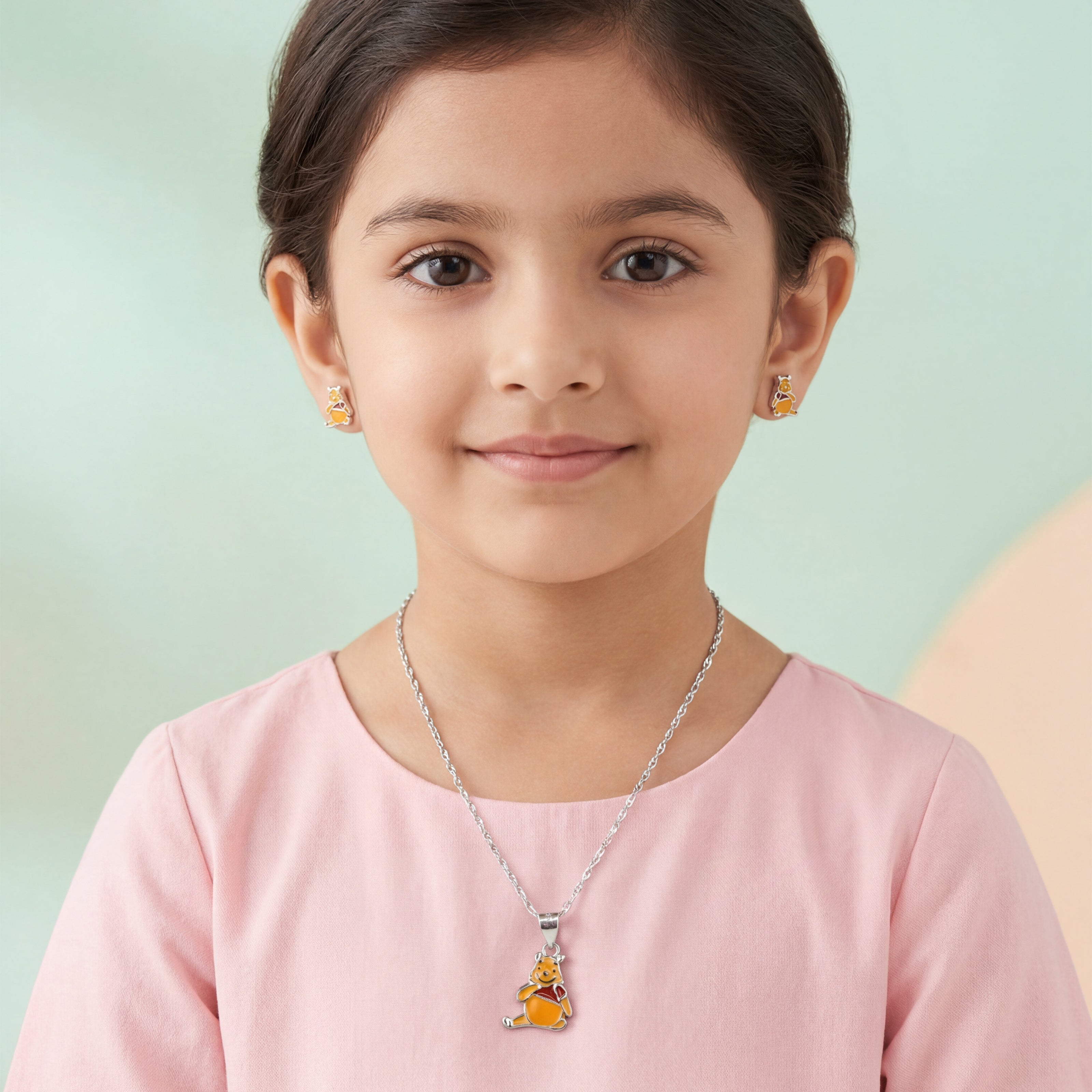 Nilo 925 Kids Jewellery Honey Bear Charm Set