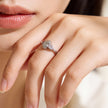 Petite Heart Duo 925 Silver Ring