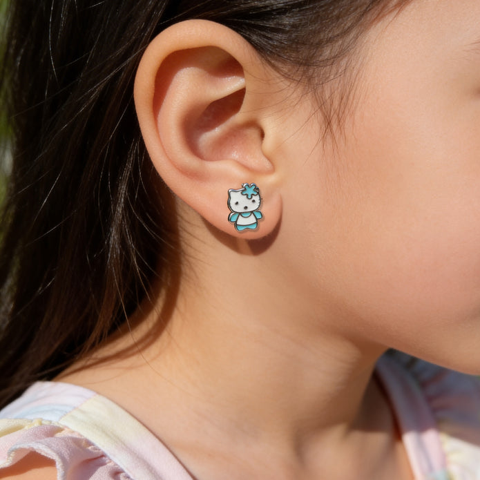 Nilo 925 Kids Jewellery Kitty Bloom Set
