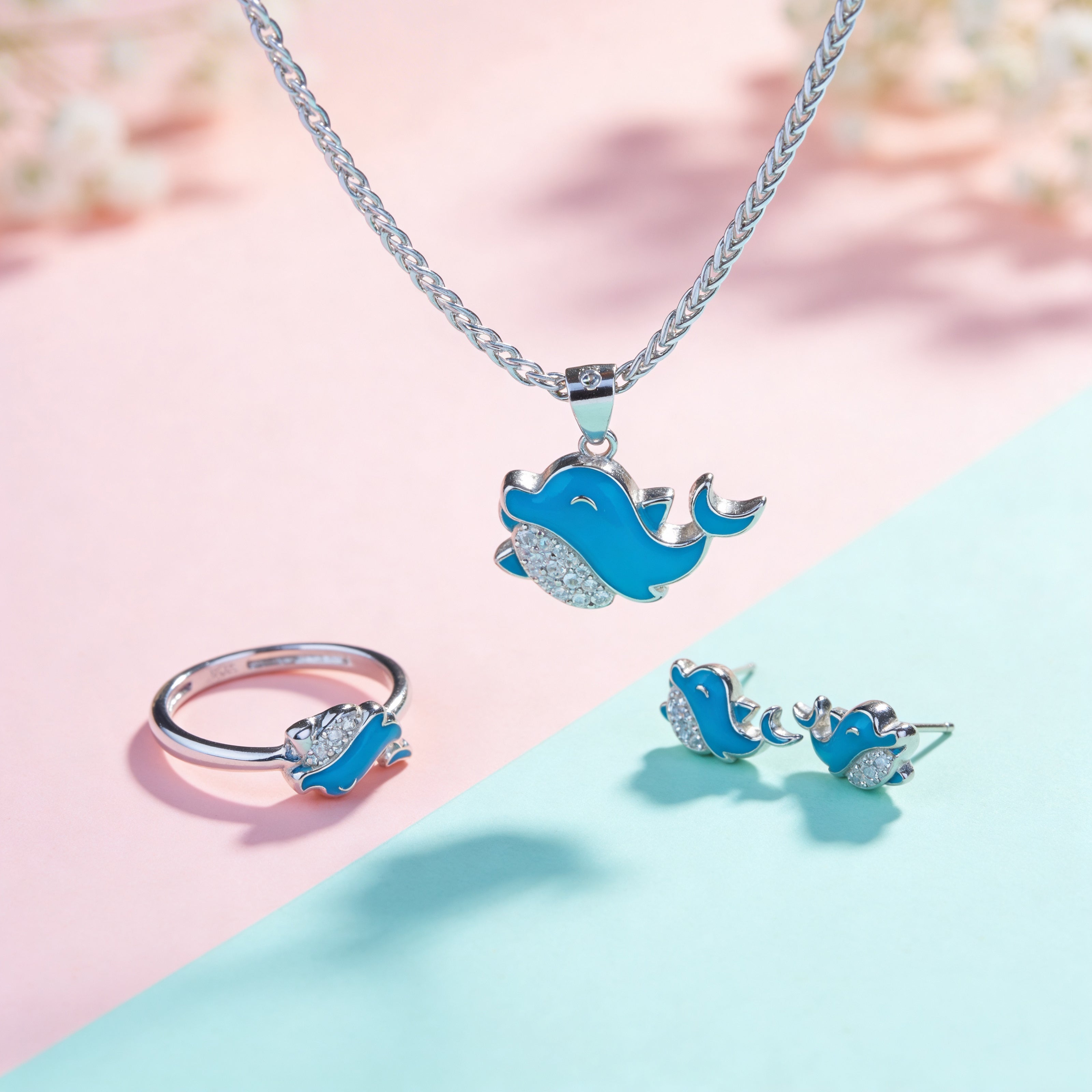 Nilo 925 Kids Jewellery Ocean Dolphin Delight Set