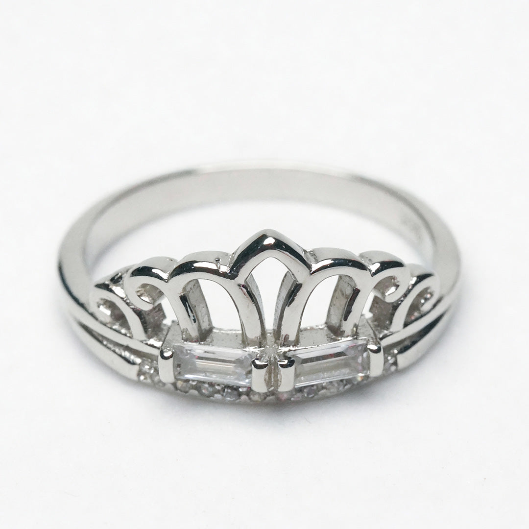 Crown Petite Sparkle 925 Silver Ring