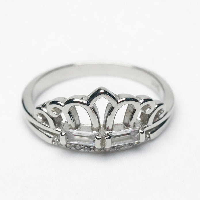 Crown Petite Sparkle 925 Silver Ring