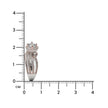 Triple Row Rosé Halo 925 Silver Ring