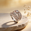 Rosé Ribbon Luxe 925 Silver Ring