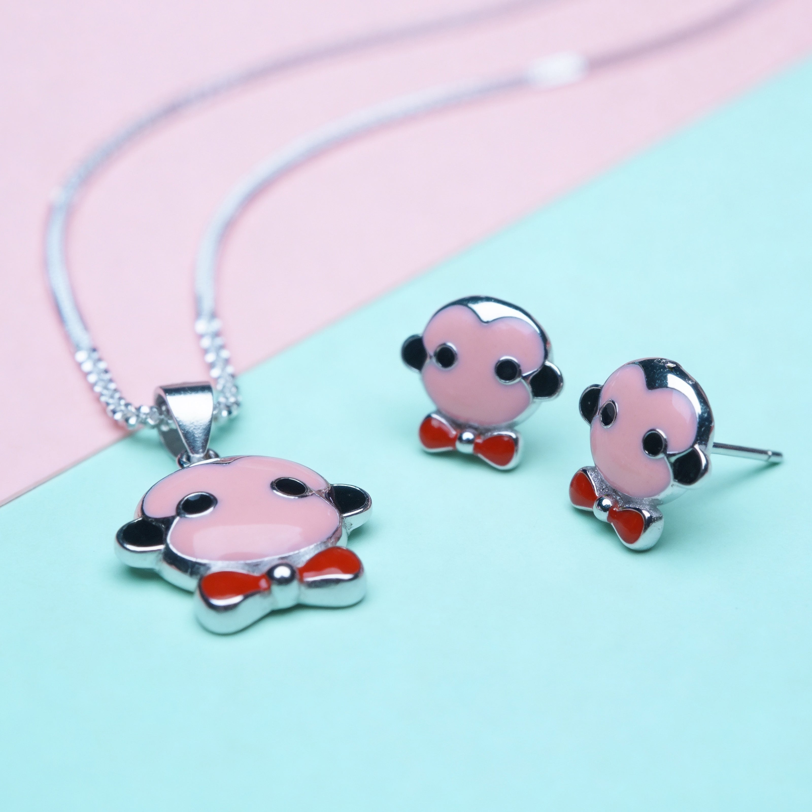 Nilo 925 Kids Jewellery Little Monkey Mischief Set