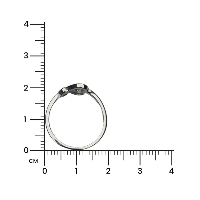 Dual-Tone Heart Embrace 925 Silver Ring