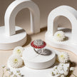Scarlet Halo Royale 925 Silver Statement Ring