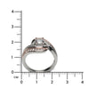 Rosé Split Shank Halo 925 Silver Ring