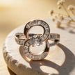 Rosé Infinity Sparkle 925 Silver Ring