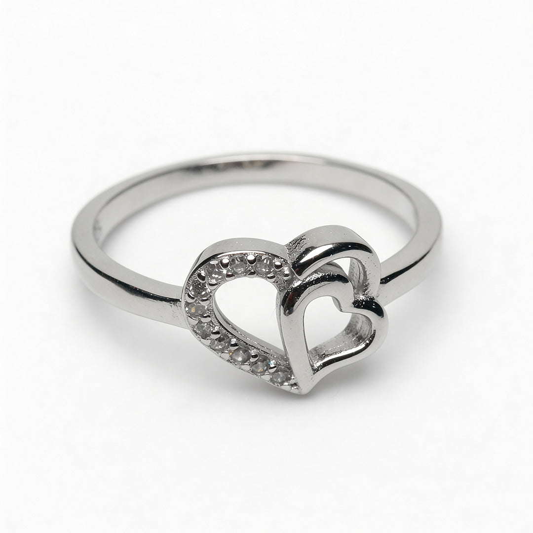 Open Heart Whisper 925 Silver Ring