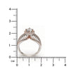 Rosé Elevated Halo 925 Silver Ring