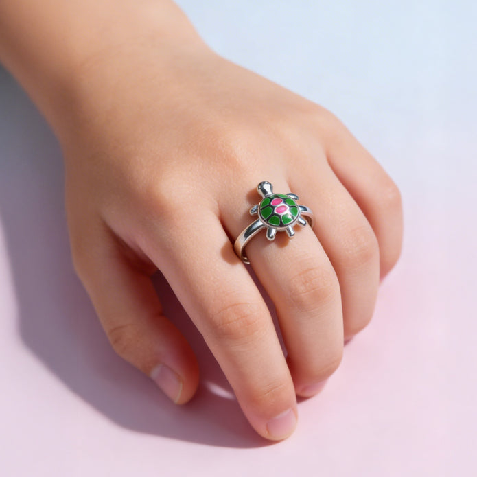 Nilo 925 Kids Jewellery Tiny Turtle Treasure Set