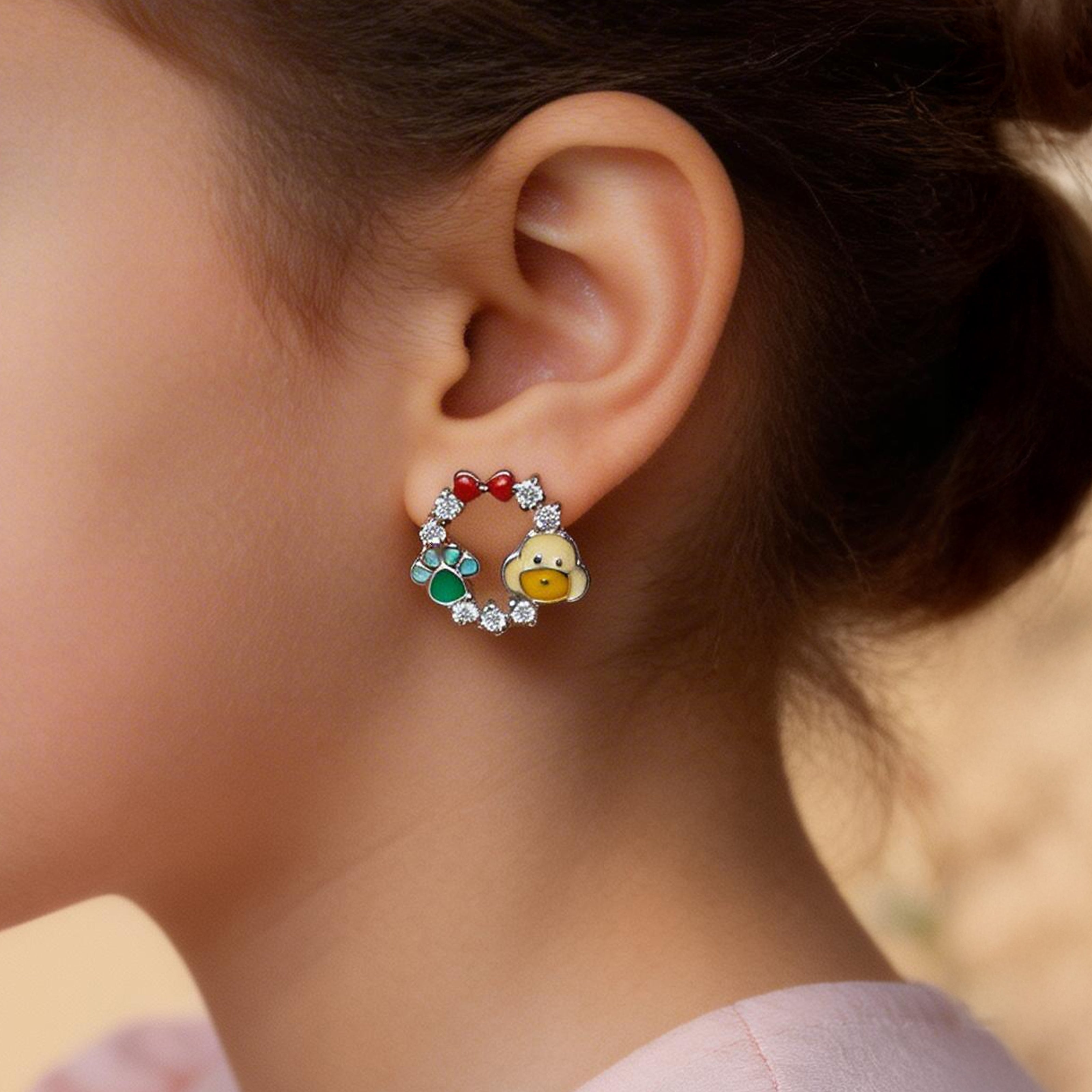 Nilo 925 Kids Jewellery Little Puppy Sparkle Set