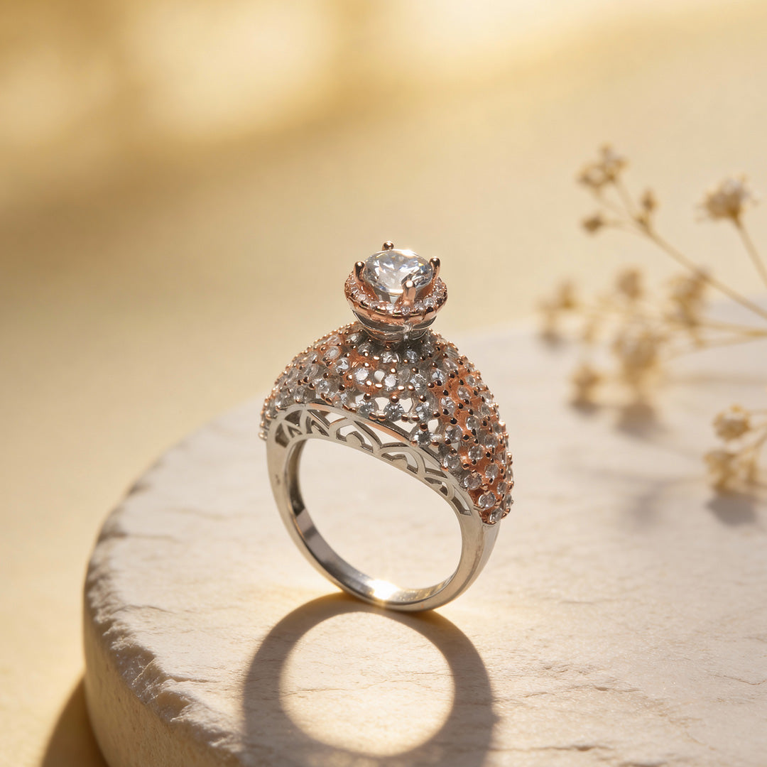 Imperial Crown Rosé 925 Silver Ring