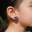 Nilo 925 Kids Jewellery Royal Blue Elephant Set
