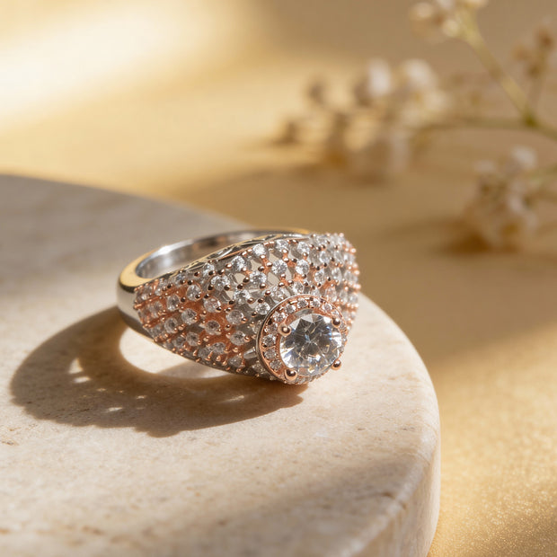 Imperial Crown Rosé 925 Silver Ring