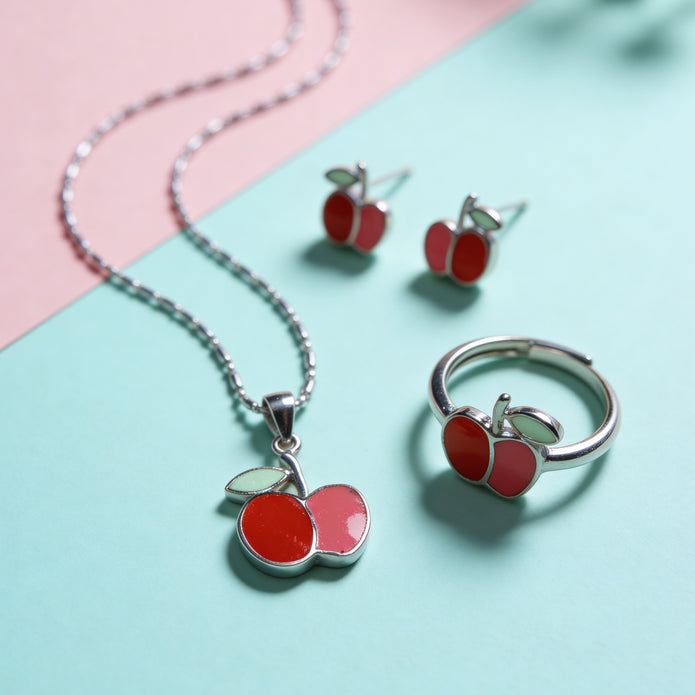 Nilo 925 Kids Jewellery Cherry Crush Set