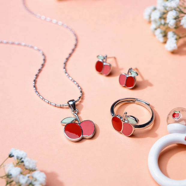 Nilo 925 Kids Jewellery Cherry Crush Set