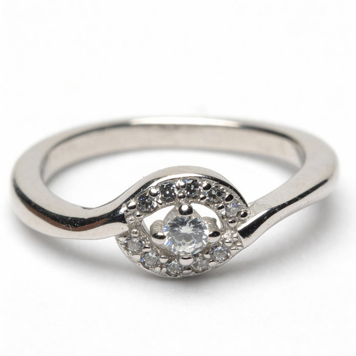 Halo Curve Grace 925 Silver Ring