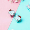Nilo 925 Kids Jewellery Kitty Bow Stud Earrings