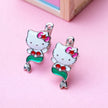 Nilo 925 Kids Jewellery Mermaid Kitty Drop Earrings