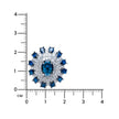 Sapphire Crown Bloom 925 Silver Ring