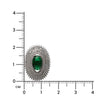 Emerald Orbit Luxe 925 Silver Ring