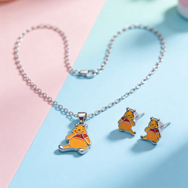 Nilo 925 Kids Jewellery Honey Bear Charm Set