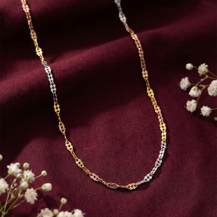 Tricolor Harmony 925 Silver Chain