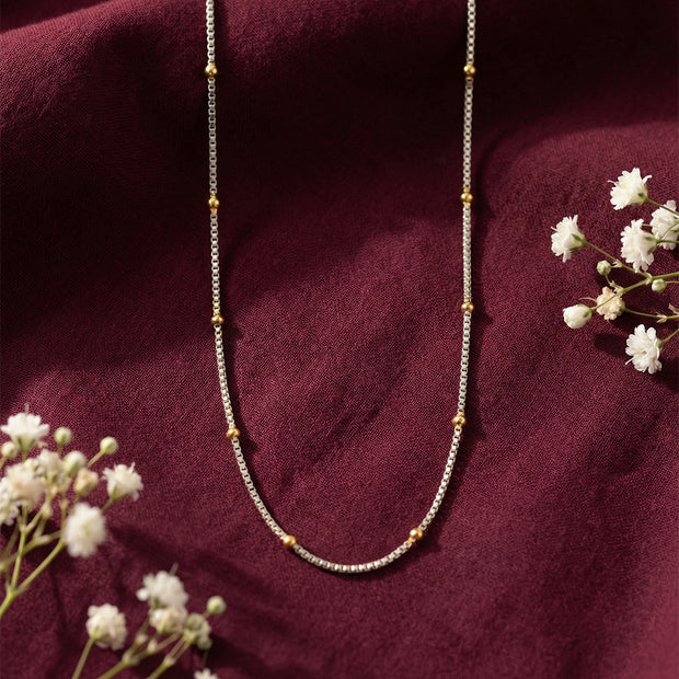 Golden Dot Whisper 925 Silver Chain