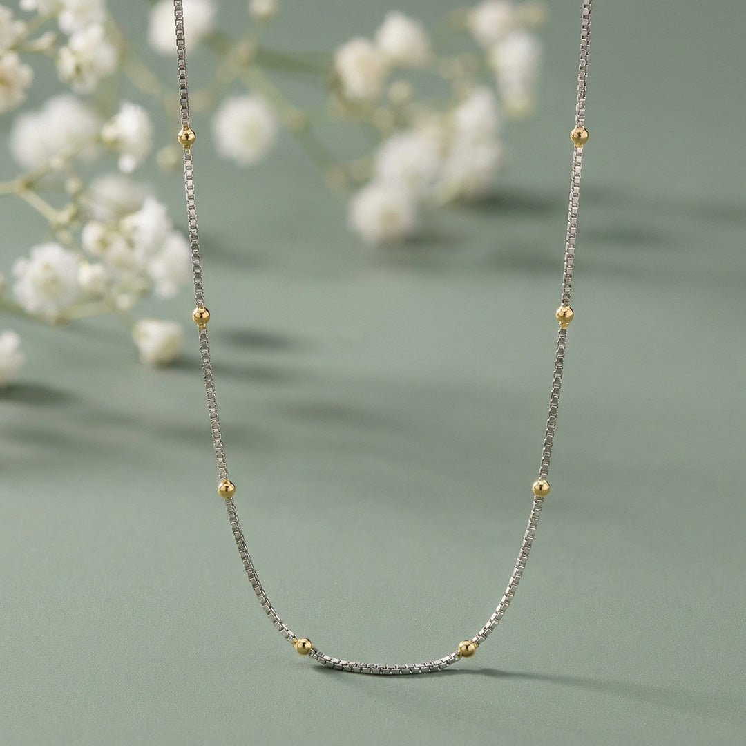 Golden Dot Whisper 925 Silver Chain