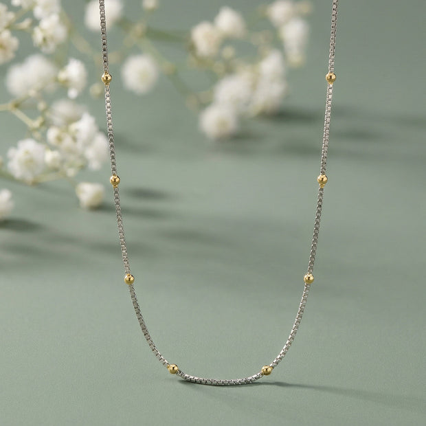 Golden Dot Whisper 925 Silver Chain