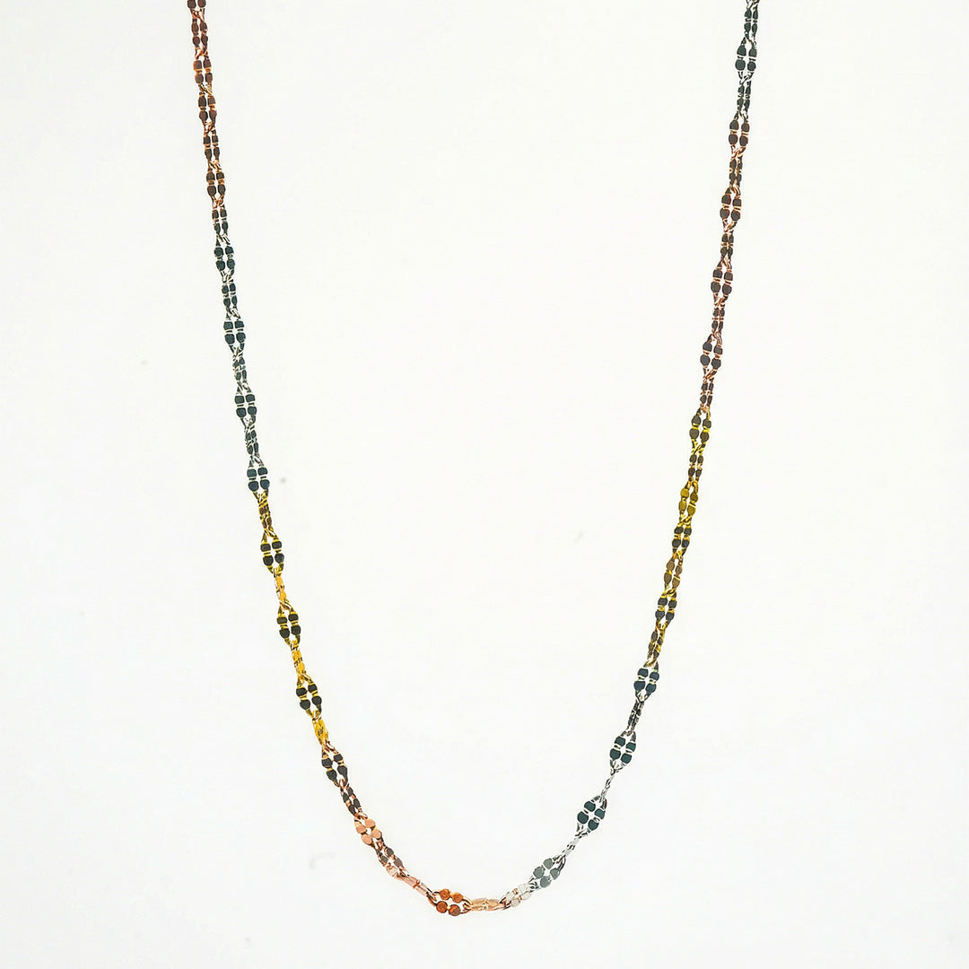 Tricolor Harmony 925 Silver Chain