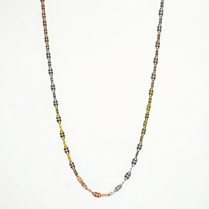 Tricolor Harmony 925 Silver Chain