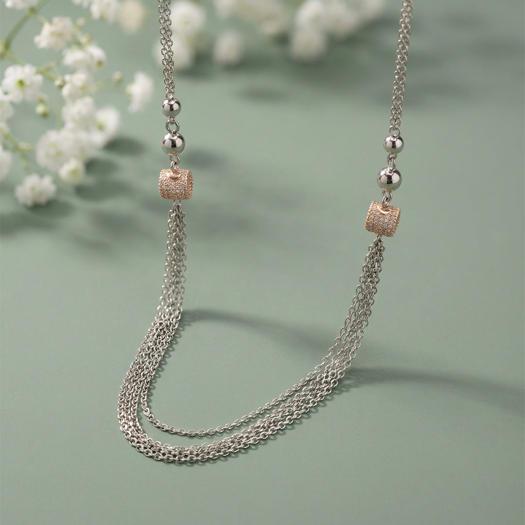 Luxe Tassel Glow 925 Silver Chain