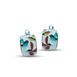 Nilo 925 Kids Jewellery Colorful Bird Enamel Earrings