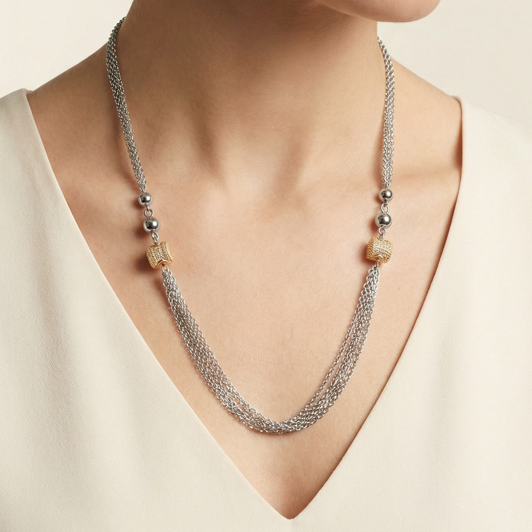 Luxe Tassel Glow 925 Silver Chain