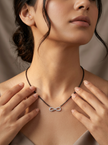 Infinity Charm Silver Mangalsutra