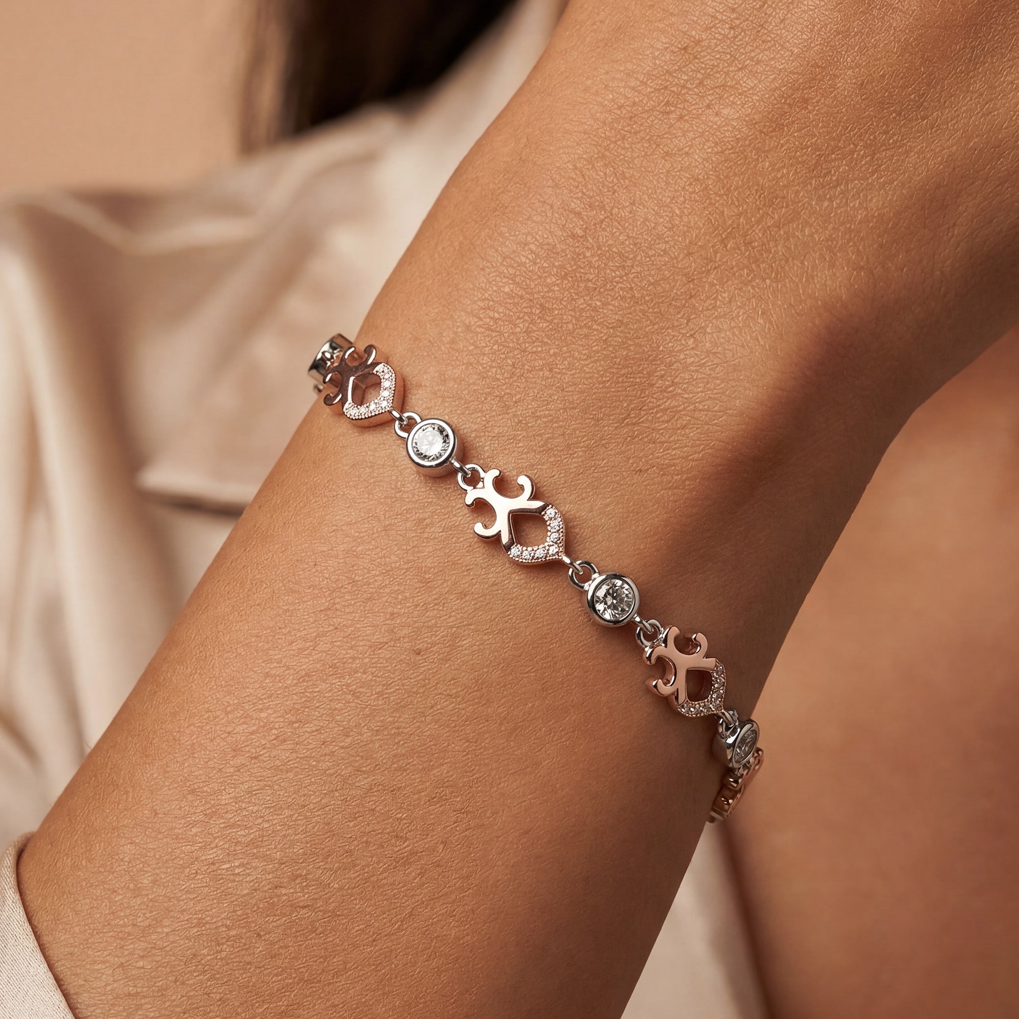 Infinity Royale 925 Silver Adjustable Bracelet