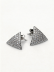 Nilo Crystal Triangle Stud Earrings