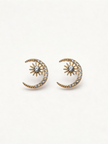 Nilo Celestial Star Moon Stud Earrings