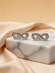 Nilo Infinity Sparkle Stud Earrings