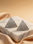 Nilo Crystal Triangle Stud Earrings