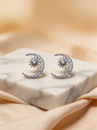 Nilo Celestial Star Moon Stud Earrings