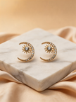 Nilo Celestial Star Moon Stud Earrings